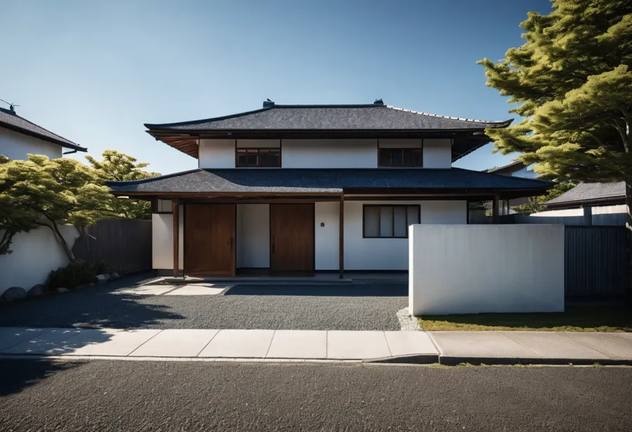 真夏の強い日ざしを受ける住まいの外まわり（イメージ）